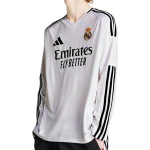 Camiseta manga larga adidas Real Madrid Vini Jr. 24-25 - Camiseta de manga larga de la primera equipación adidas de Vinicius Jr del Real Madrid 2024 2025 - blanca