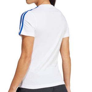 Camiseta adidas Real Madrid mujer - Camiseta de algodón adidas del Real Madrid - blanca