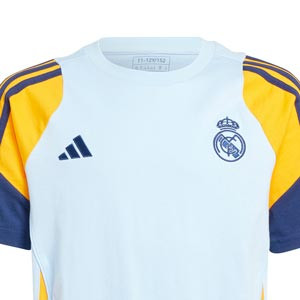 Camiseta adidas Real Madrid niño - Camiseta de algodón infantil adidas del Real Madrid - azul claro
