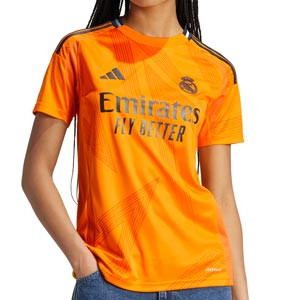 Camiseta adidas 2a Real Madrid mujer Modric 24-25  - Camiseta para mujer de la segunda equipación adidas de Modric del Real Madrid 2024 2025 - naranja