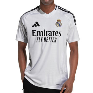 Camiseta adidas Real Madrid Vini Jr. 24-25 - Camiseta de la primera equipación adidas de Vinicius Jr del Real Madrid 2024 2025 - blanca