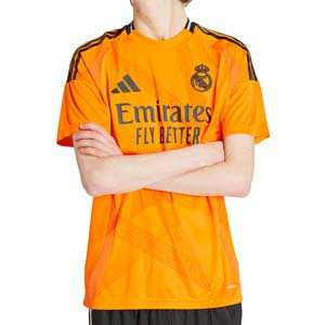Camiseta adidas 2a Real Madrid Vini Jr. 24-25 - Camiseta de la segunda equipación adidas de Vinicius Jr del Real Madrid 2024 2025 - naranja