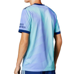 Camiseta adidas 3a Arsenal auténtica 2024 2025 - Camiseta auténtica de la tercera equipación adidas del Arsenal FC 2024 2025 - azul claro, lila