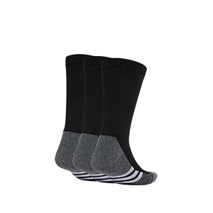 Pack calcetines media caña adidas acolchados 3 pares - Pack de 3 calcetines media caña adidas acolchados - negros