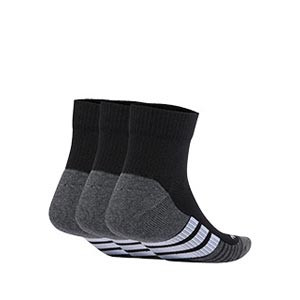 Pack calcetines tobilleros adidas acolchados 3 pares - Pack de 3 calcetines tobilleros adidas acolchados - negros