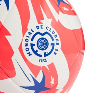 Balón adidas Mundial Clubes 25 Club talla 3 - Balón de fútbol adidas del Mundial de Clubes 2025 en talla 3 - blanco, rojo