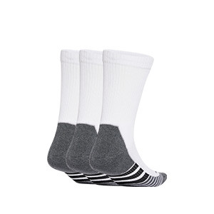 Pack calcetines media caña adidas acolchados 3 pares - Pack de 3 calcetines media caña adidas acolchados - blancos