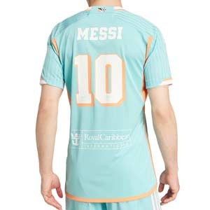 Camiseta adidas 3a Inter Miami auténtica Messi 2024 - Camiseta auténtica de la tercera equipación adidas del Inter de Miami de Messi 2024 - turquesa