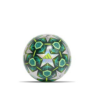 Balón adidas Champions League 24 25 Training Foil talla 3 - Balón de fútbol adidas de la final de la Champions League Múnich 2024 2025 en talla 3 - plateado, verde