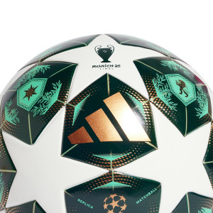 Balón adidas Champions League 24 25 League J290 talla 4 - Balón de fútbol adidas de la final de la Champions League Múnich 2024 2025 en talla 4 de 290g - blanco, verde
