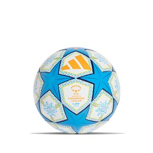 Balón adidas Women's Champions League 24 25 League talla 4 - Balón de fútbol adidas de la Champions League Femenina 2024 2025 en talla 4 - blanco, turquesa