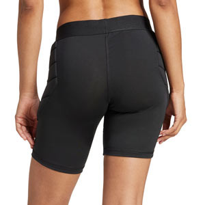 Mallas de portero adidas mujer Squadra25 Padded GK - Mallas cortas compresivas de portero acolchadas para mujer adidas Squa25 - negras