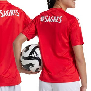 Camiseta adidas Benfica niño 2024 2025  - Camiseta infantil de la primera equipación adidas del Benfica 2024 2025 - roja