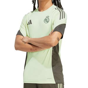 Camiseta adidas Real Madrid entrenamiento - Camiseta de manga corta de entrenamiento adidas del Real Madrid - verde claro