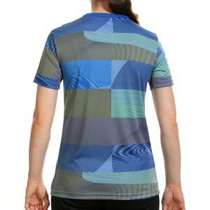 Camiseta adidas Real Madrid mujer Pre-Match - Camiseta para mujer de calentamiento prepartido adidas del Real Madrid 2025 2026 - azul