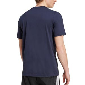 Camiseta adidas Real Madrid SZN - Camiseta de algodón de manga corta adidas del Real Madrid - azul marino