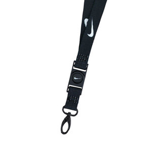 Lanyard para silbato Nike Premium  - Cordón sujeta silbatos - negro.