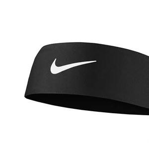 Cinta de pelo Nike Dri-Fit 4.0 con atado - Cinta de pelo Nike con atado  - negra