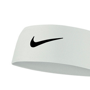 Banda de pelo Nike Dri-Fit Head Tie 4.0 - Cinta tipo banda para pelo Nike (99 x 6,5 cm) - blanca