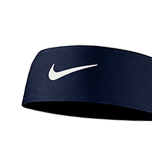 Cinta de pelo Nike Dri-Fit 4.0 con atado - Cinta de pelo Nike con atado  - azul marino