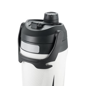 Botellín Nike Fuel Jug Chug 1,2 L - Botellín grande de agua para entrenamiento Nike de 1,2 L - blanco