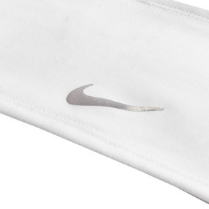 Cinta de pelo Nike Dri-Fit Swoosh 2.0 - Cinta de pelo elástica Nike - blanca