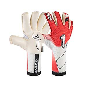 Rinat Nkam Pro - Guantes de portero profesionales Rinat corte Negative - rojos, blancos