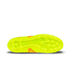 Mizuno Monarcida Neo 3 Select AG - Botas de fútbol de piel sintética Mizuno AG para césped artificial - amarillo flúor