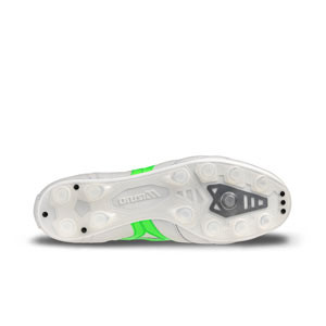 Mizuno Morelia 2 Japan MD - Botas de fútbol de piel de canguro Mizuno MD para césped natural o artificial de última generación - blancas