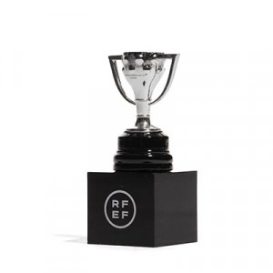 Mini Copa RFEF Copa de LaLiga 45 mm - Figura réplica con pedestal copa RFEF LaLiga 45 mm - plateada