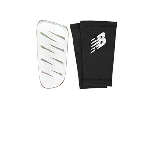 New Balance Furon Match Slip Guard - Espinilleras de fútbol New Balance con mallas de sujeción - rojas, verdes