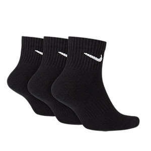 Calcetines tobilleros Nike Everyday Cushion 3 pares - Pack de 3 calcetines Nike Everiday Cushion tobilleros - negros - trasera