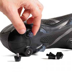 1x taco goma TPU 9mm botas fútbol estándar Studiamonds negro - 1 ud de taco de goma trasero de repuesto para botas Nike, Puma, New Balance,... de 9 mm - negro translúcido