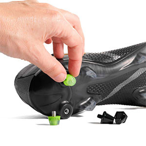 1x taco goma TPU 9mm botas fútbol estándar Studiamonds verde - 1 ud de taco de goma trasero de repuesto para botas Nike, Puma, New Balance,... de 9 mm - verde flúor