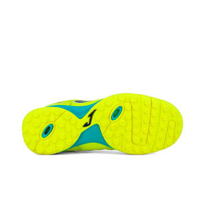 Joma Top Flex TF - Zapatillas de fútbol multitaco de piel Joma suela turf - amarillas