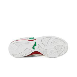 Joma Top Flex IN - Zapatillas de fútbol sala de piel Joma suela lisa IN - blancas, verdes