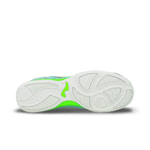 Joma Top Flex IN - Zapatillas de fútbol sala de piel Joma suela lisa IN - azul claro