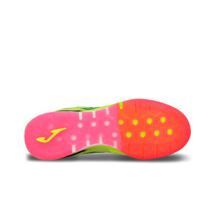 Joma Top Flex Rebound IN - Zapatillas de fútbol sala de piel Joma suela lisa IN - amarillas