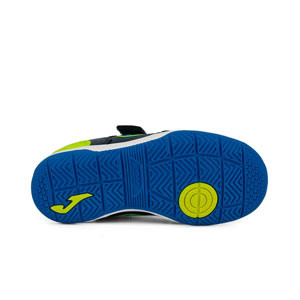 Joma Top Flex Jr Velcro IN - Zapatillas infantiles con velcro Joma suela lisa - azul marino