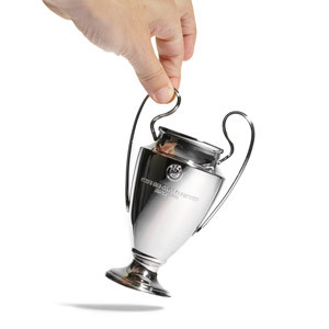 Mini copa UEFA Champions League 150 mm - Figura réplica copa UEFA Champions League 150 mm - plateada