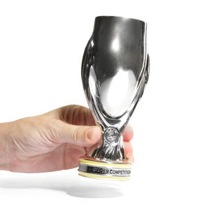 Mini Copa UEFA Supercup - Figura réplica copa UEFA Supercup 150 mm - plateada