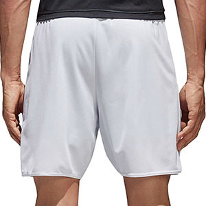 Short adidas Parma 16 - Pantalón corto de poliéster adidas - blanco - trasera