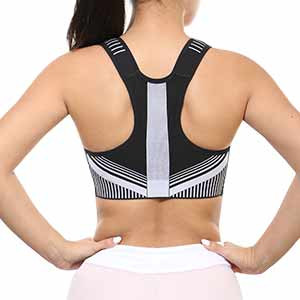 Sujetador deportivo Nike FE/NOM Flyknit - Top deportivo Nike de mujer para fútbol - gris - trasera