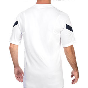 Camiseta Nike Francia entreno 2020 2021 Strike - Camiseta de entrenamiento de la selección de Francia 2020 2021 - blanca - trasera