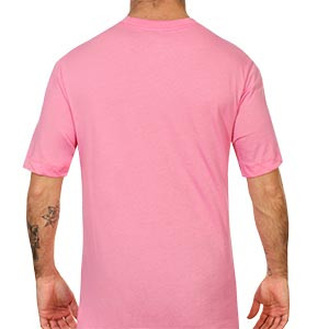 Camiseta algodón Nike Barcelona Evergreen Crest 2 - Camiseta de algodón infantil Nike del FC Barcelona 2020 2021 - rosa - trasera