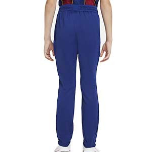 Pantalón Nike Barcelona niño entreno 2020 2021 Strike - Pantalón largo de entrenamiento infantil Nike del FC Barcelona 2020 2021 - azul - trasera
