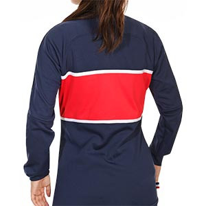 Chaqueta Nike PSG mujer I96 himno 2020 2021 - Chaqueta chándal del himno de mujer Nike Paris Saint-Germain 2020 2021 - azul marino - trasera