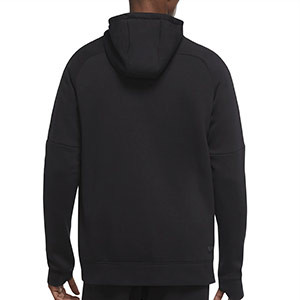 Sudadera Nike Inter Fleece Hoodie UCL - Sudadera con capucha de algodón Nike del Inter de Milán de la Champions League - negro - trasera