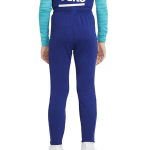 Pantalón Nike Barcelona entreno niño 2021 Strike - Pantalón largo entrenamiento infantil Nike FC Barcelona 2021 - azul marino - trasera