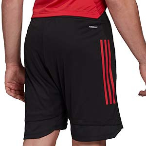 Short adidas Bélgica entreno 2020 2021 - Pantalón corto de entrenamiento selección belga 2020 2021 - negro - trasera